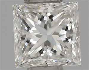 Picture of Natural Diamond 0.31 Carats, Princess with  Cut, G Color, VVS2 Clarity and Certified by IGI