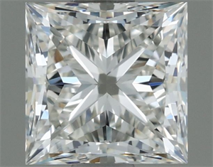 Picture of Natural Diamond 0.70 Carats, Princess with  Cut, H Color, VVS2 Clarity and Certified by IGI