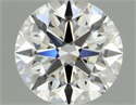 Natural Diamond 0.42 Carats, Round with Excellent Cut, F Color, SI1 Clarity and Certified by GIA