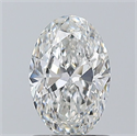 Natural Diamond 1.00 Carats, Oval with  Cut, F Color, VS2 Clarity and Certified by GIA