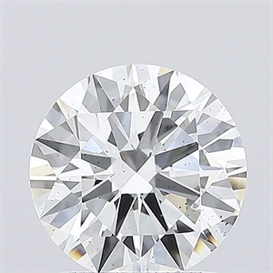 Picture of Lab Grown Diamond 1.70 Carats, Round with Ideal Cut, F Color, SI1 Clarity and Certified by IGI