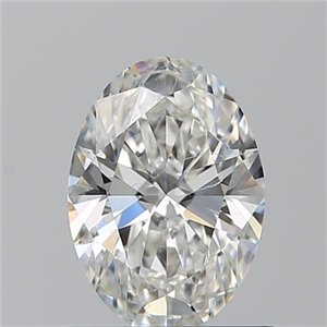 Picture of Natural Diamond 0.90 Carats, Oval with  Cut, H Color, SI1 Clarity and Certified by GIA