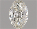 Natural Diamond 0.50 Carats, Oval with  Cut, J Color, VS1 Clarity and Certified by GIA