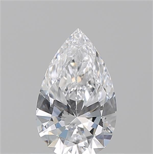 Picture of Natural Diamond 0.57 Carats, Pear with  Cut, D Color, VS2 Clarity and Certified by GIA
