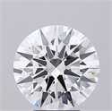 Lab Grown Diamond 4.18 Carats, Round with Ideal Cut, E Color, VVS1 Clarity and Certified by IGI