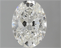 Natural Diamond 0.95 Carats, Oval with  Cut, I Color, VS1 Clarity and Certified by GIA