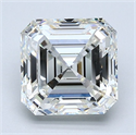 Diamante Natural 2.20 quilates, Asscher , Color I, claridad VS2 y certificado GIA