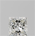Natural Diamond 0.71 Carats, Princess with  Cut, J Color, VS1 Clarity and Certified by GIA