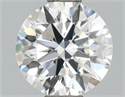 Lab Grown Diamond 1.10 Carats, Round with Ideal Cut, D Color, VVS2 Clarity and Certified by IGI