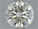 Natural Diamond 0.90 Carats, Round with Excellent Cut, L Color, VVS2 Clarity and Certified by IGI