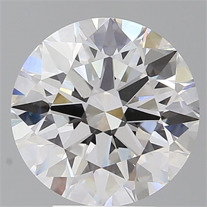 Picture of Lab Grown Diamond 4.59 Carats, Round with Ideal Cut, E Color, VVS2 Clarity and Certified by IGI