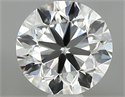 Natural Diamond 0.70 Carats, Round with Very Good Cut, I Color, IF Clarity and Certified by GIA