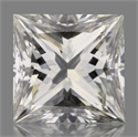 Natural Diamond 0.26 Carats, Princess with  Cut, J Color, VVS2 Clarity and Certified by GIA