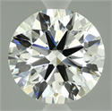 Lab Grown Diamond 2.59 Carats, Round with Ideal Cut, D Color, VVS2 Clarity and Certified by IGI