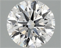 Lab Grown Diamond 1.50 Carats, Round with Ideal Cut, F Color, VS1 Clarity and Certified by IGI