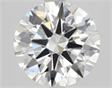 Natural Diamond 2.01 Carats, Round with Excellent Cut, D Color, FL Clarity and Certified by GIA