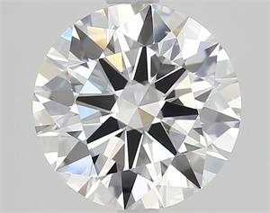 Picture of Natural Diamond 2.01 Carats, Round with Excellent Cut, D Color, FL Clarity and Certified by GIA