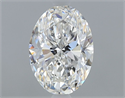 Natural Diamond 0.50 Carats, Oval with  Cut, G Color, VVS1 Clarity and Certified by GIA