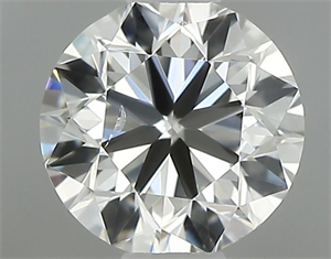Picture of Natural Diamond 0.50 Carats, Round with Very Good Cut, K Color, SI2 Clarity and Certified by GIA