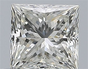 Picture of Natural Diamond 0.47 Carats, Princess with  Cut, I Color, VS1 Clarity and Certified by GIA