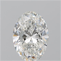 Natural Diamond 1.01 Carats, Oval with  Cut, G Color, SI1 Clarity and Certified by GIA