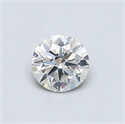 Diamante Natural 0.50 quilates, Redondo , Color I, claridad SI2 y certificado GIA