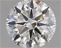 Natural Diamond 1.00 Carats, Round with Very Good Cut, H Color, SI2 Clarity and Certified by HRD