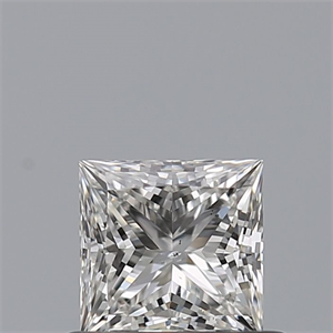 Picture of Natural Diamond 0.50 Carats, Princess with  Cut, G Color, SI2 Clarity and Certified by GIA