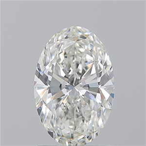 Picture of Natural Diamond 1.50 Carats, Oval with  Cut, H Color, SI1 Clarity and Certified by GIA