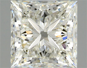 Picture of Natural Diamond 0.90 Carats, Princess with  Cut, J Color, VVS1 Clarity and Certified by GIA