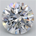 Lab Grown Diamond 2.01 Carats, Round with Excellent Cut, E Color, VS1 Clarity and Certified by IGI