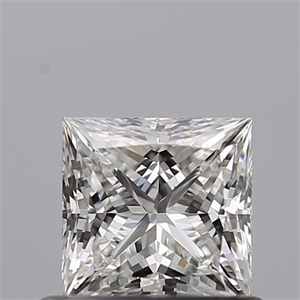 Picture of Natural Diamond 0.57 Carats, Princess with  Cut, G Color, VVS1 Clarity and Certified by GIA