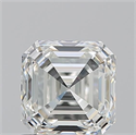 Natural Diamond 1.05 Carats, Asscher with  Cut, I Color, VVS1 Clarity and Certified by GIA
