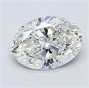 Diamante Natural 1.21 quilates, Ovalado , Color H, claridad VVS2 y certificado GIA