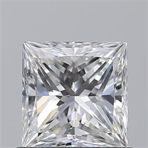 Picture of Natural Diamond 0.80 Carats, Princess with  Cut, F Color, VVS2 Clarity and Certified by GIA