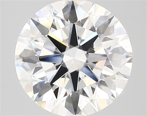 Picture of Lab Grown Diamond 3.64 Carats, Round with Excellent Cut, E Color, VS1 Clarity and Certified by GIA