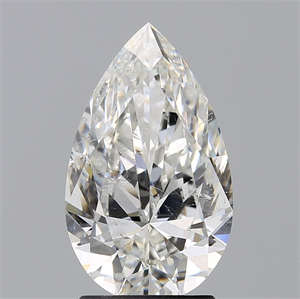 Foto Diamante Natural 2.01 quilates, De pera , Color G, claridad SI2 y certificado GIA de