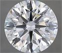 Natural Diamond 2.01 Carats, Round with Excellent Cut, F Color, VVS1 Clarity and Certified by GIA