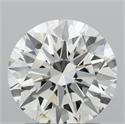 Lab Grown Diamond 1.50 Carats, Round with Very Good Cut, H Color, VVS2 Clarity and Certified by IGI
