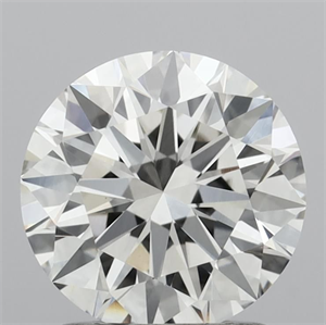 Picture of Lab Grown Diamond 1.50 Carats, Round with Very Good Cut, H Color, VVS2 Clarity and Certified by IGI