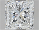 Diamante Natural 1.00 quilates, Princesa , Color F, claridad VVS1 y certificado GIA