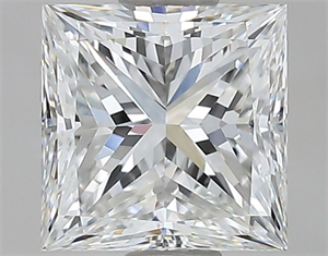 Picture of Natural Diamond 1.00 Carats, Princess with  Cut, F Color, VVS1 Clarity and Certified by GIA