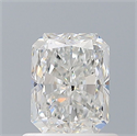 Natural Diamond 0.81 Carats, Radiant with  Cut, F Color, SI1 Clarity and Certified by GIA