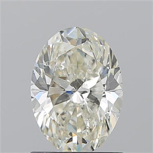 Picture of Natural Diamond 1.20 Carats, Oval with  Cut, K Color, SI1 Clarity and Certified by GIA