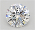 Del inventario de diamantes de laboratorio, 2.01 quilates, Redondo , Color D, claridad FL y certificado IGI