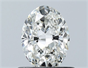 Natural Diamond 0.70 Carats, Oval with  Cut, G Color, VS1 Clarity and Certified by GIA