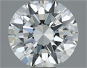 Natural Diamond 0.50 Carats, Round with Excellent Cut, H Color, VVS1 Clarity and Certified by IGI