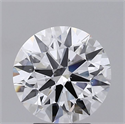 Lab Grown Diamond 3.37 Carats, Round with Ideal Cut, E Color, SI1 Clarity and Certified by IGI