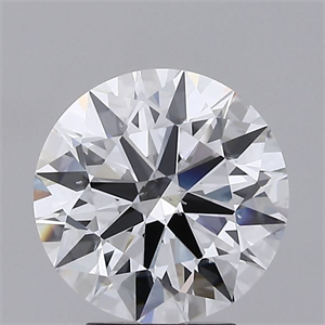 Picture of Lab Grown Diamond 3.37 Carats, Round with Ideal Cut, E Color, SI1 Clarity and Certified by IGI
