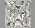 Natural Diamond 1.80 Carats, Princess with  Cut, I Color, SI2 Clarity and Certified by GIA